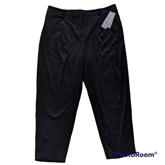 NWT CALVIN KLEIN Faux suede pants with pockets sz 14 @U - Picture 1 of 14